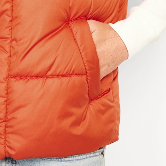 OLD NAVY Water-Resistant Puffer Vest- Orange - XL - NWT - Picture 5 of 7